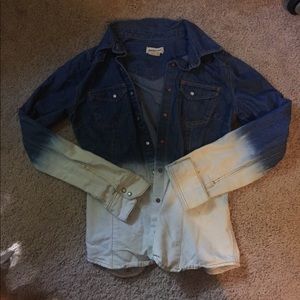 Ombré denim shirt